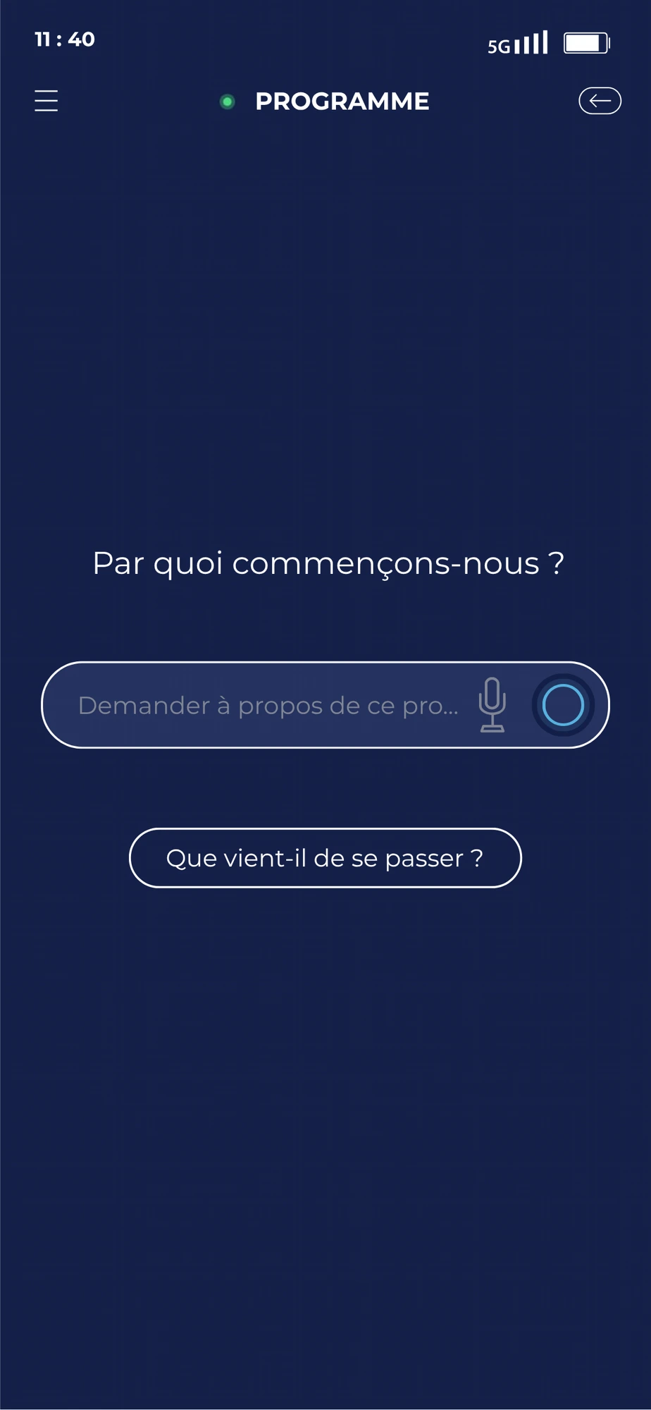 FANSY app — voice assistant