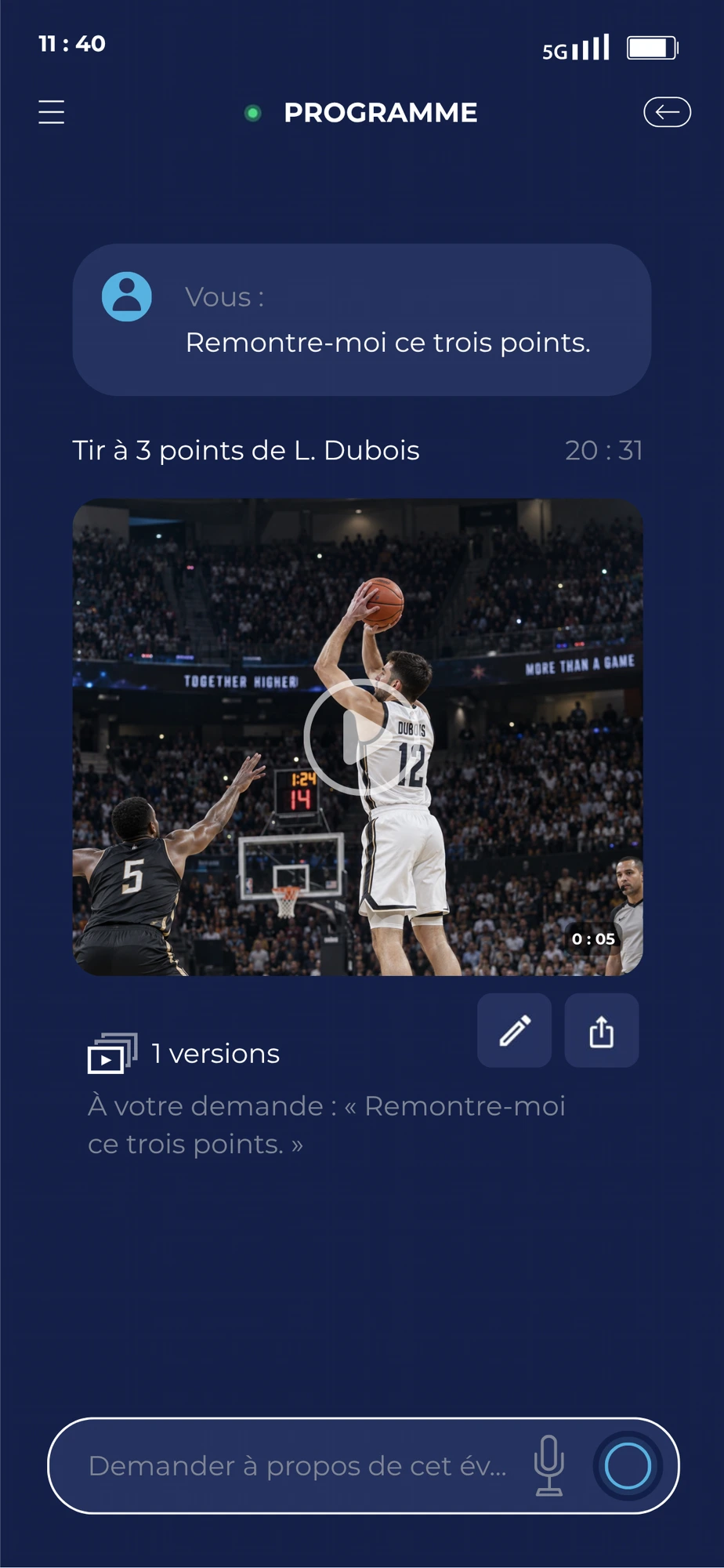 FANSY app — REPLAY