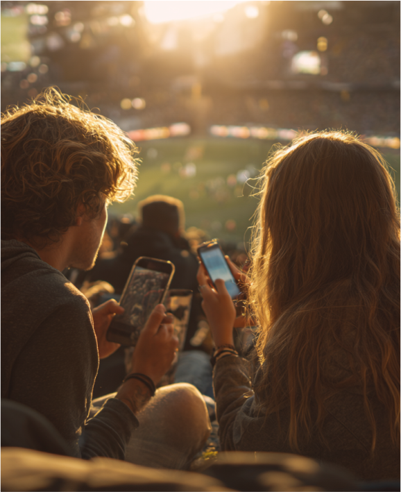 A new way to connect fans, media, and brands through live sports. Turn every arena into an interactive experience.